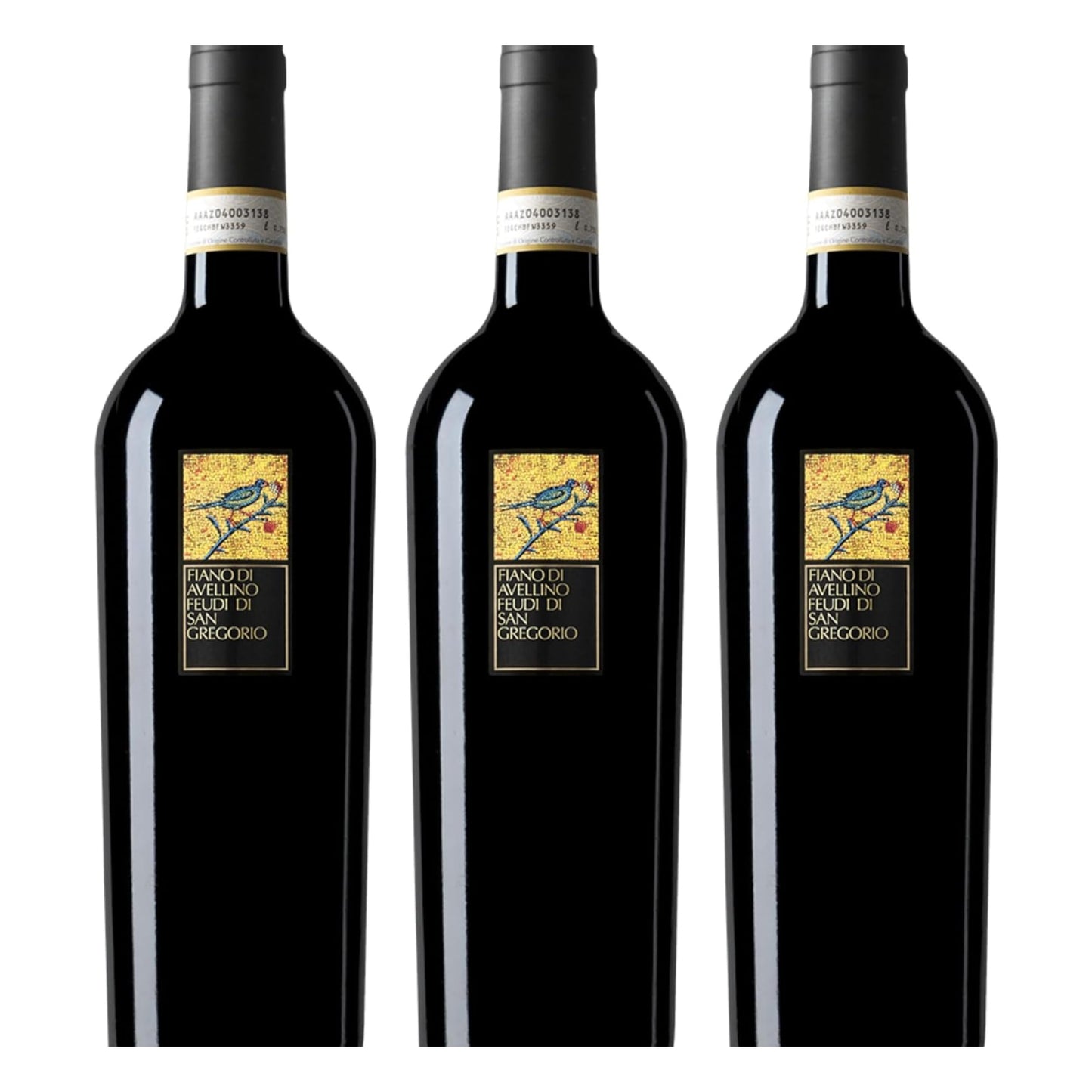 Feudi di San Gregorio Fiano di Avellino DOCG 2024 | Vino Bianco Fiano di Avellino | Confezione da 3 Bottiglie da 750ml