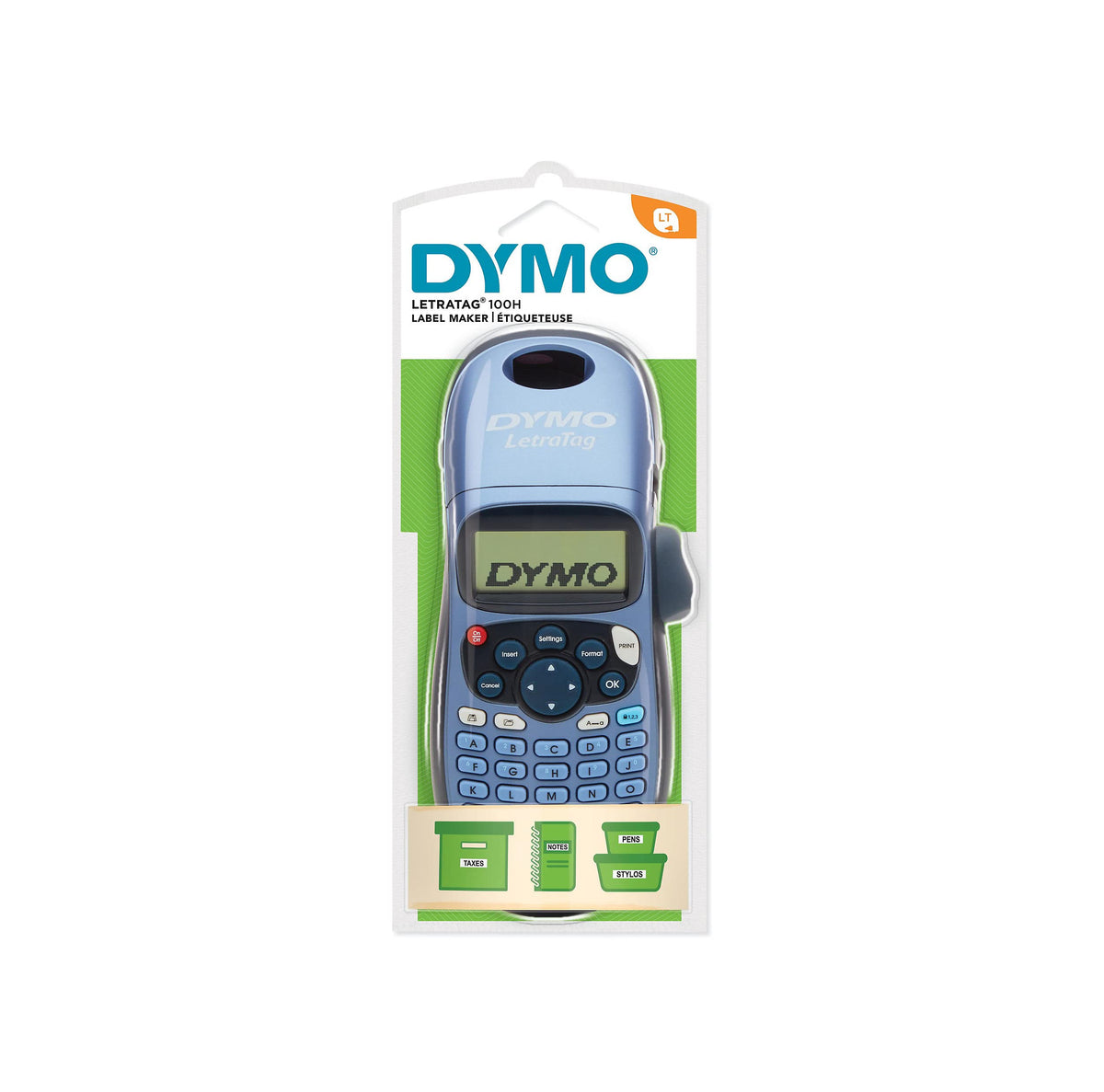 Dymo LetraTag LT-100H - Etichettatrice, Nero/Blu