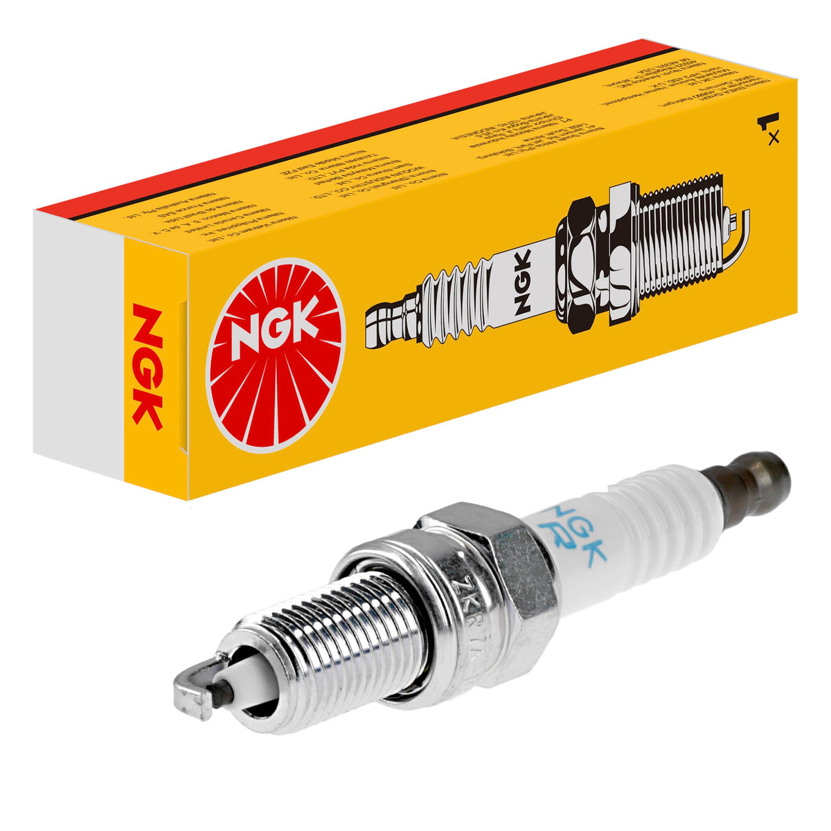 Candela di accensione NGK ZKR7A-10, 1691 | Yellow Box | 1 pezzo