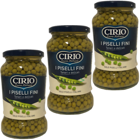 Cirio Piselli Fini Teneri e Delicati Coltivati in Italia (3 x 370g)