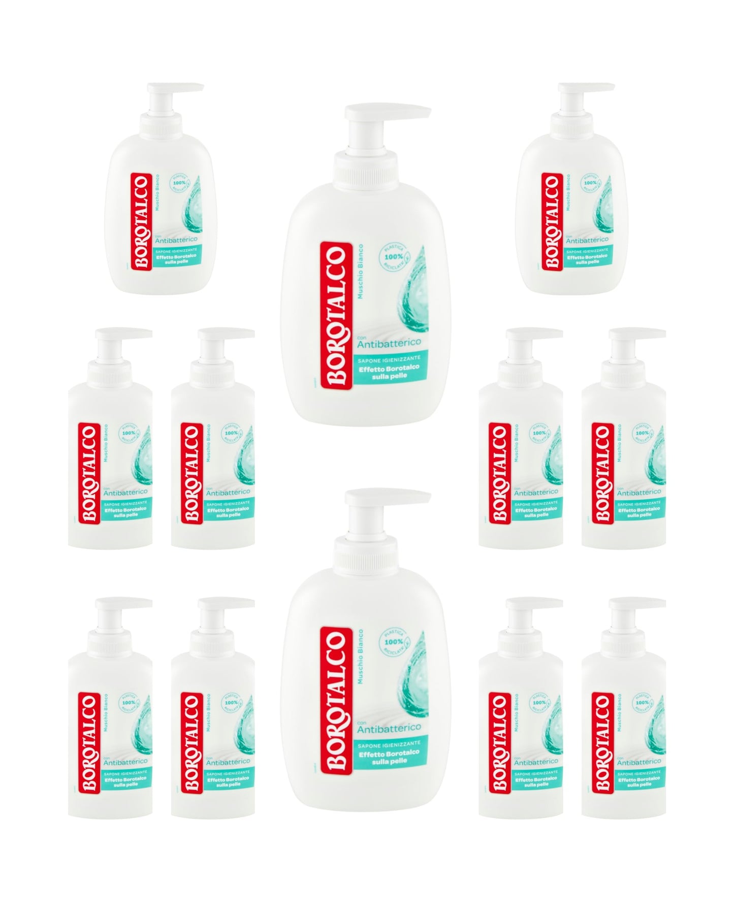 BOROTALCO Sapone Liquido Antibatterico Muschio Bianco 250 Ml