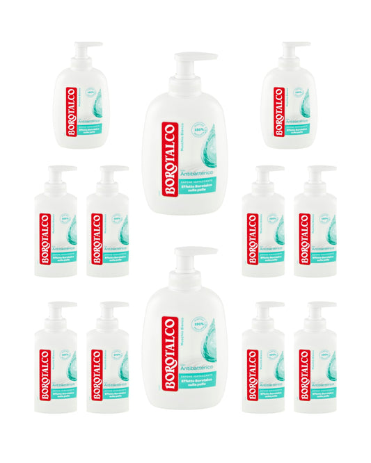 BOROTALCO Sapone Liquido Antibatterico Muschio Bianco 250 Ml