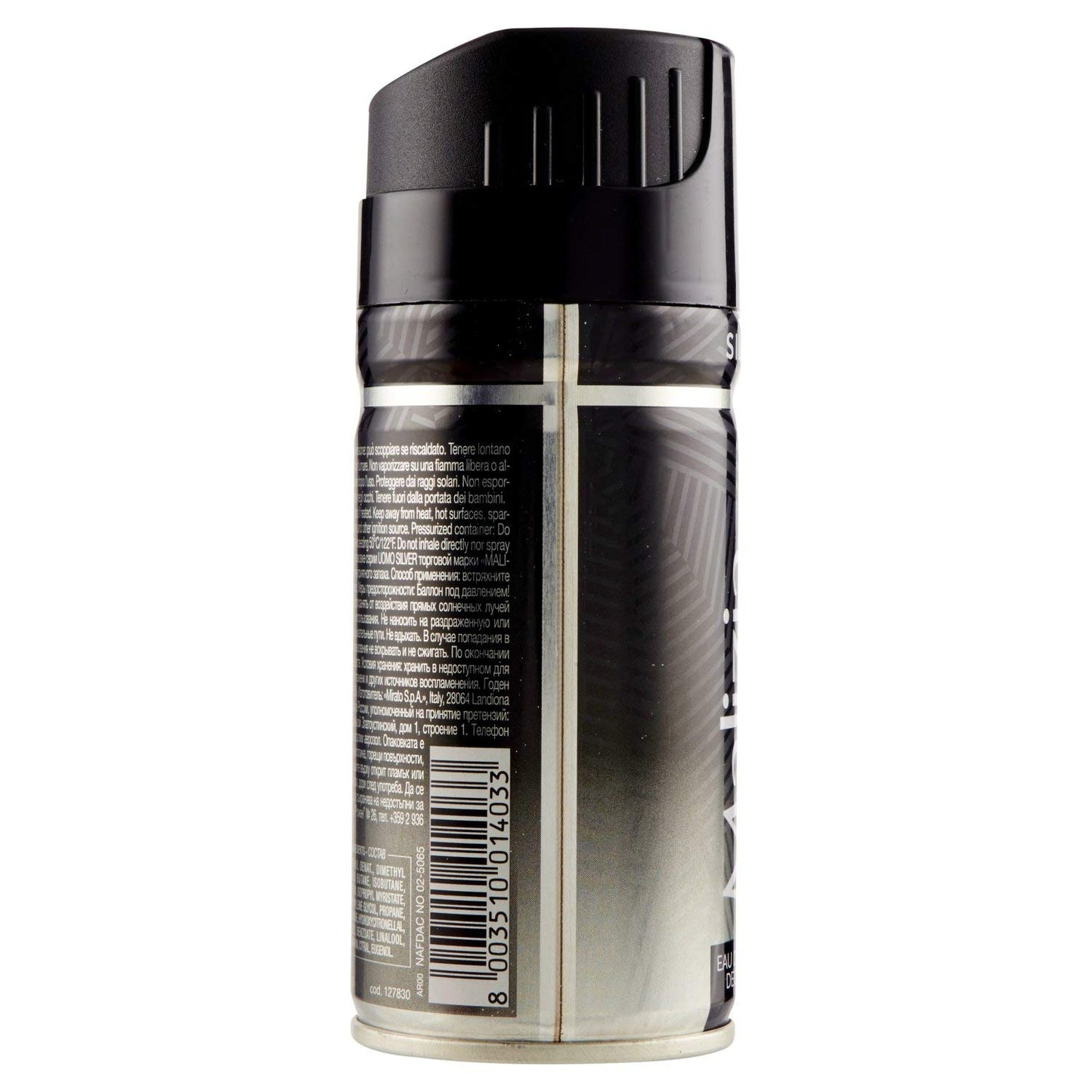 Malizia Malizia Silver Eau de Toilette Deo, Uomo, 150 ml