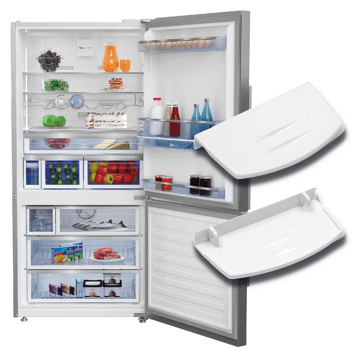 CG94 - Maniglia di Ricambio Porta Freezer per Frigorifero Compatibile Be_ko 4244570100