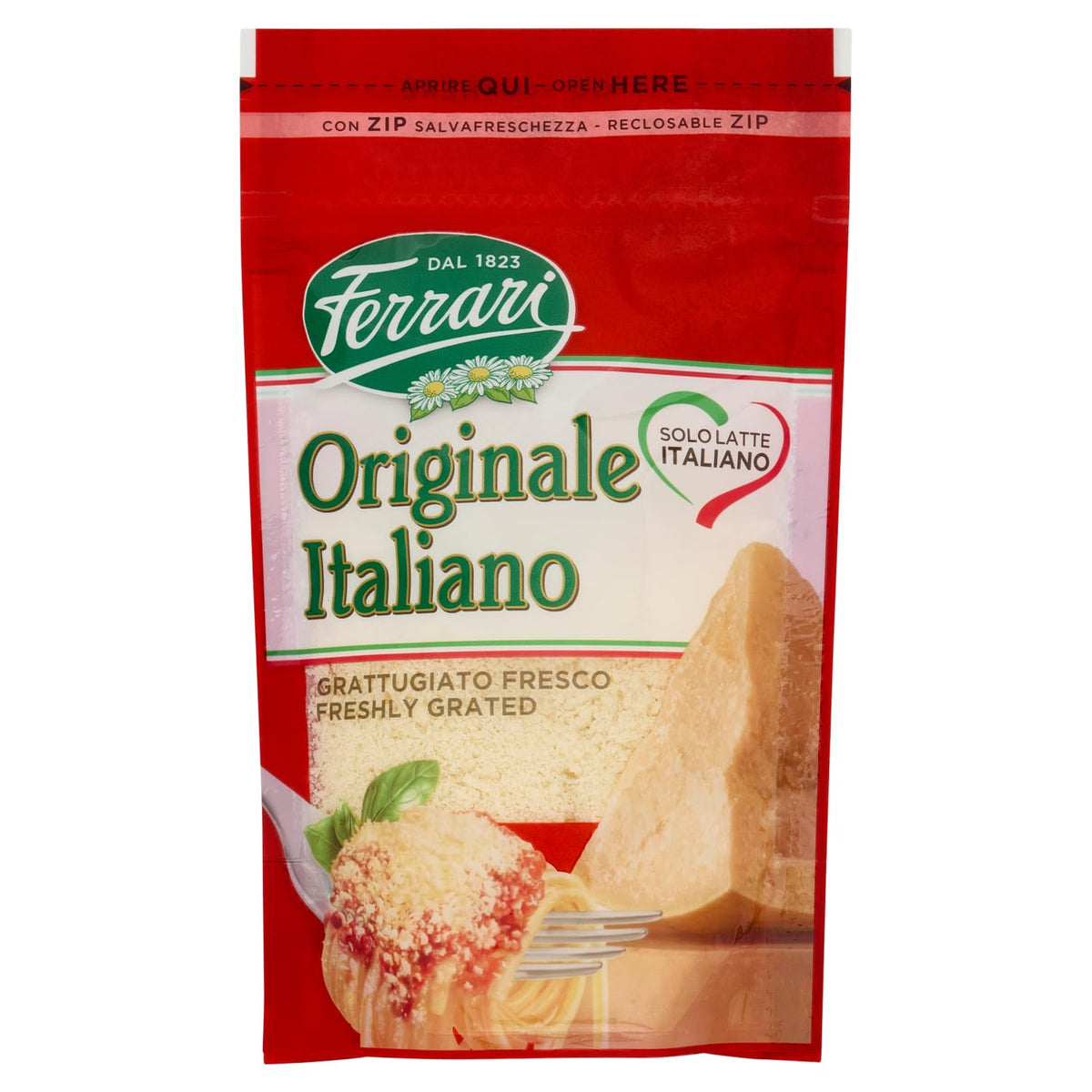 Ferrari originale italiano grattugiato fresco 80 g