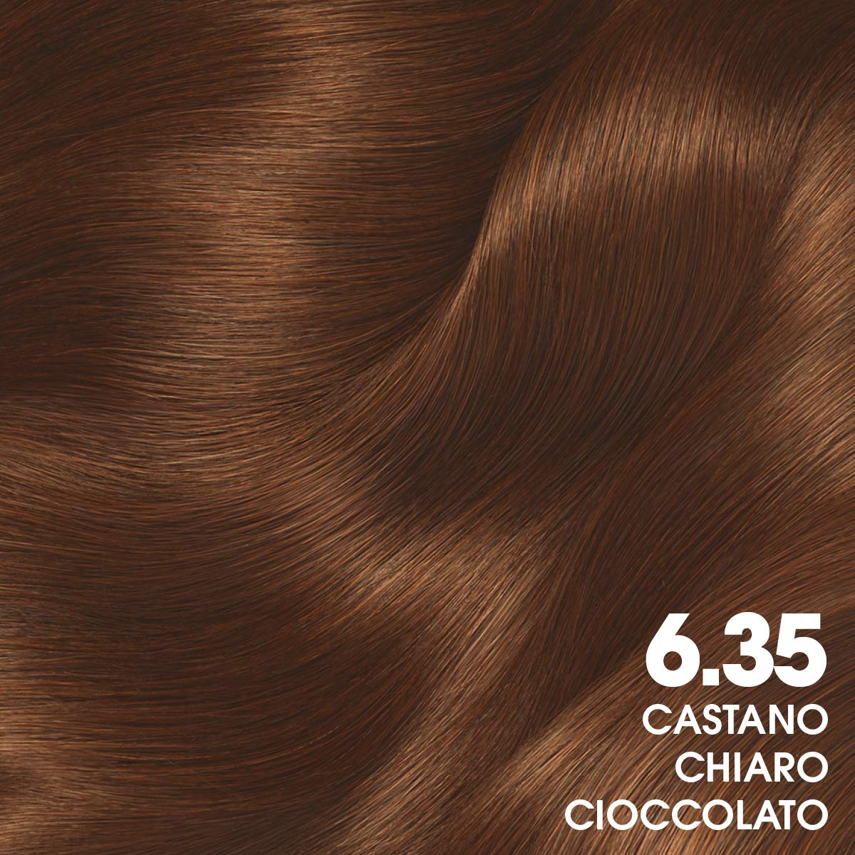 Garnier Olia Colorazione Permanente, 6.35 Castano Chiaro Cioccolato - 1 Pacco