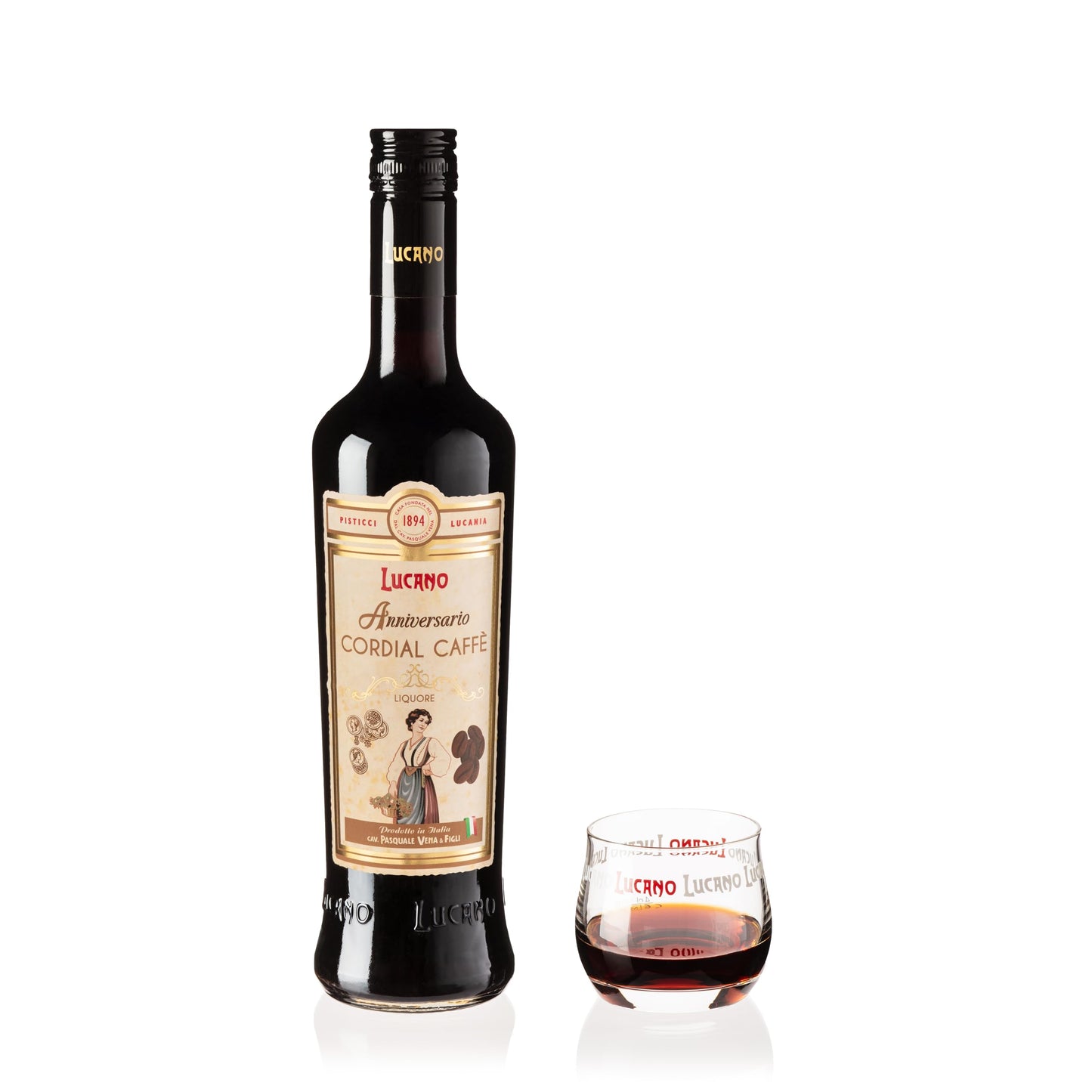 Lucano Anniversario Cordial Caffe 26% Vol - Bottiglia da 70 cl