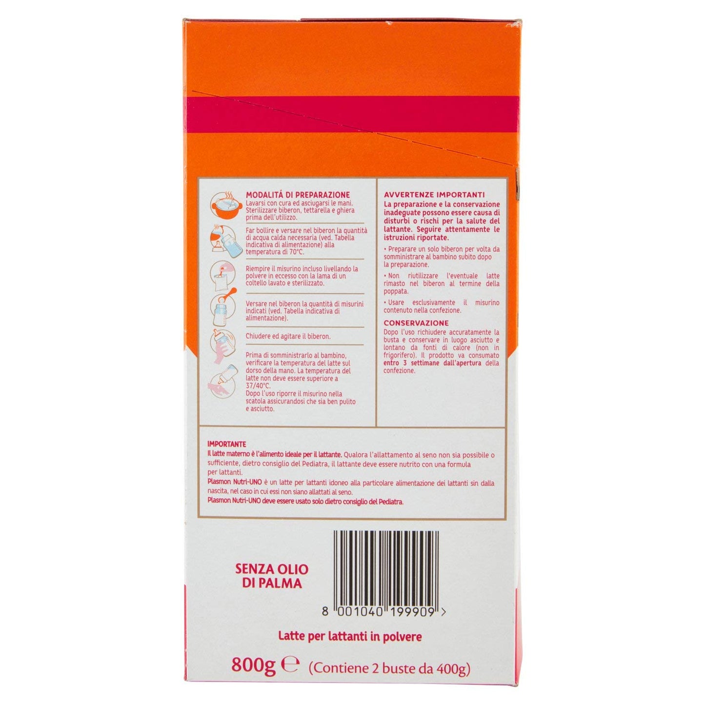 Plasmon - LETTE NUTRIMUNE 1 POLVERE - 800 GR