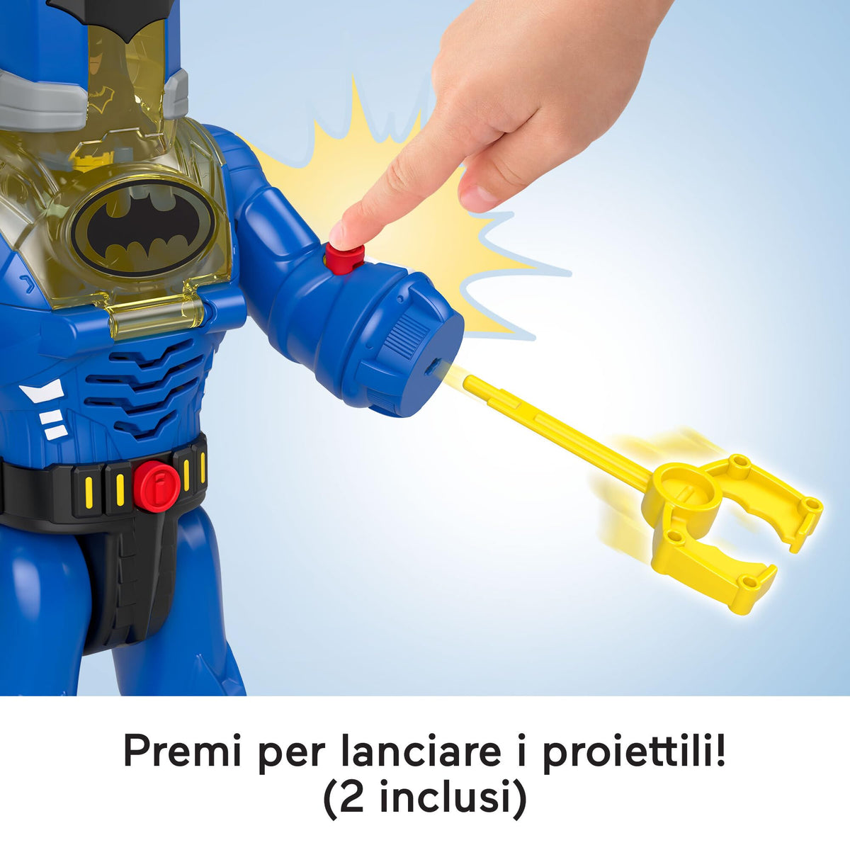 Fisher-Price Imaginext, Imaginext DC Super Friends Batman giocattoli, robot da 30,5 cm con luci, suoni e personaggio Batman Insider, giocattolo per bambini 3+ Anni, HGX98