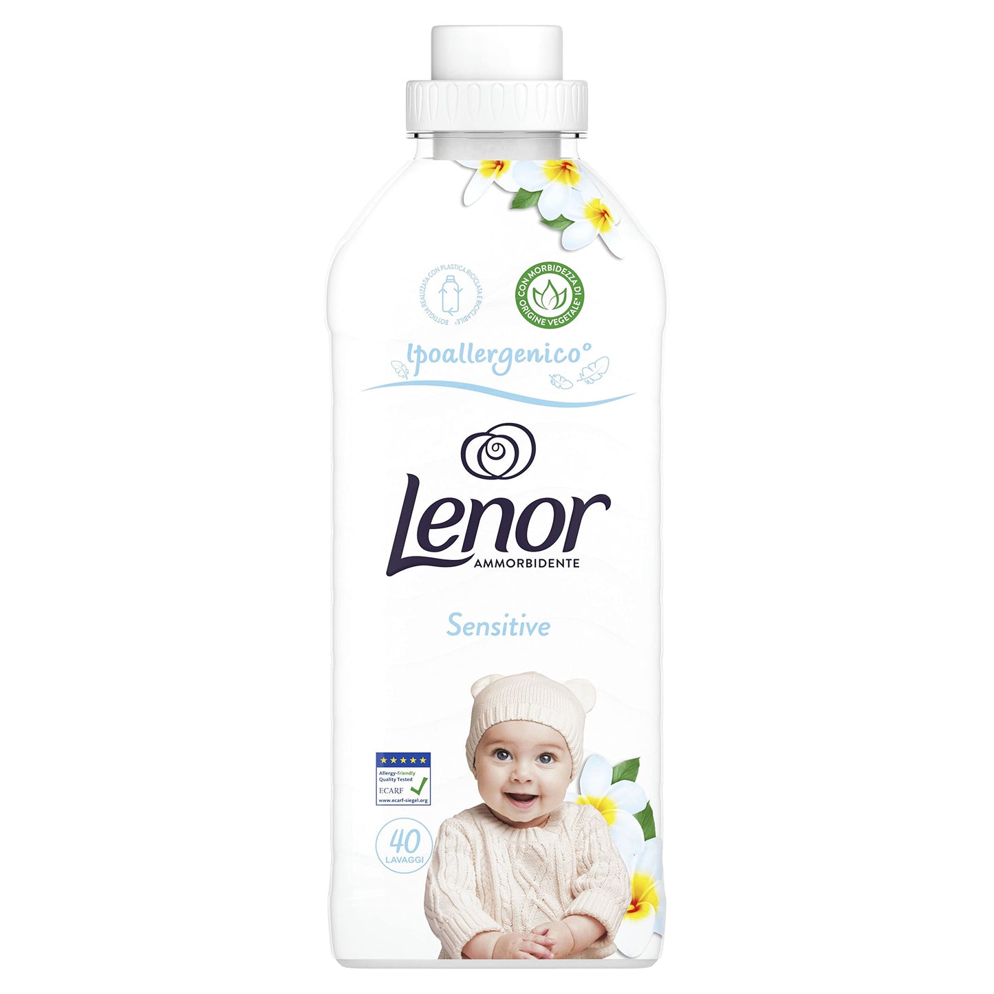 Lenor Ammorbidente Lavaggi, Sensitive, Offre Una Freschezza Di Lunga Durata Per Avere Lenzuola Fresche Di Bucato Fino A 1 Settimana