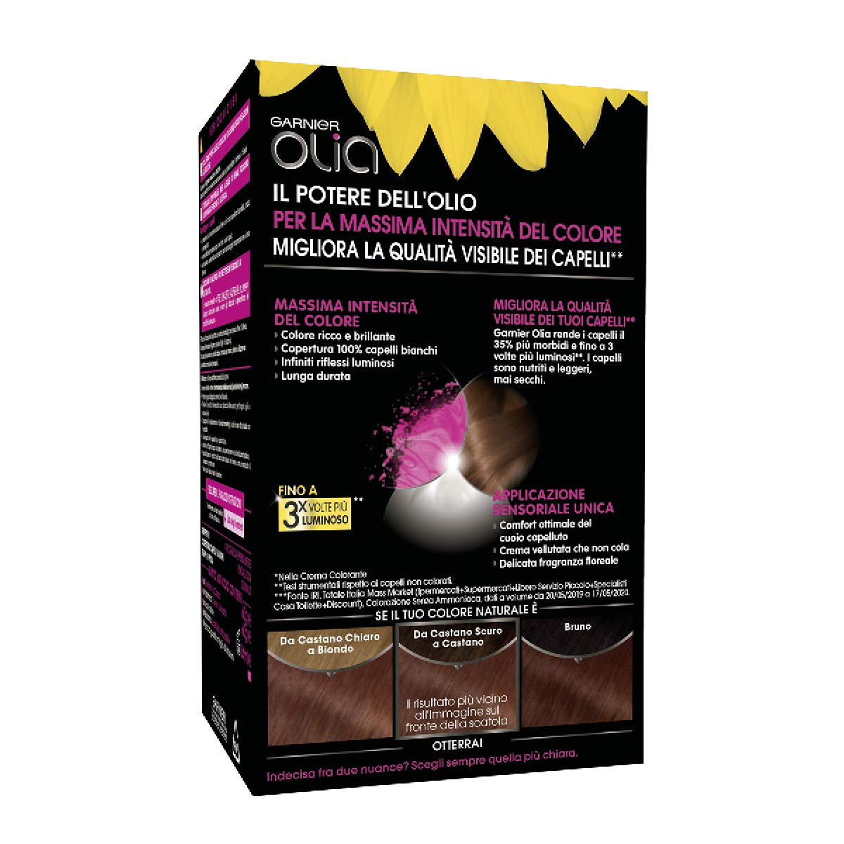 Garnier Olia Colorazione Permanente, 5.5 Mogano - 1 Pacco