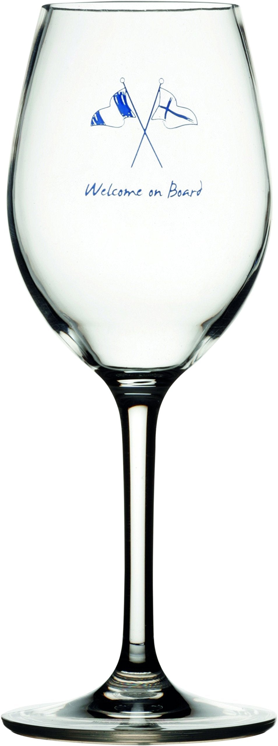 Marine Business Sea – Calice da Vino, 6 Pezzi, plastica, Colore: Trasparente, Blu Marino/Grigio