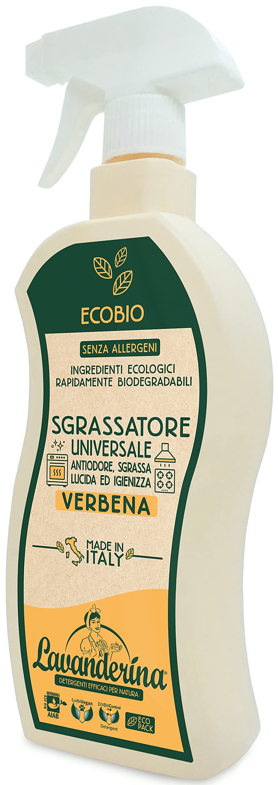 Lavanderina - Sgrassatore Universale Multi-superficie Verbena 650mL