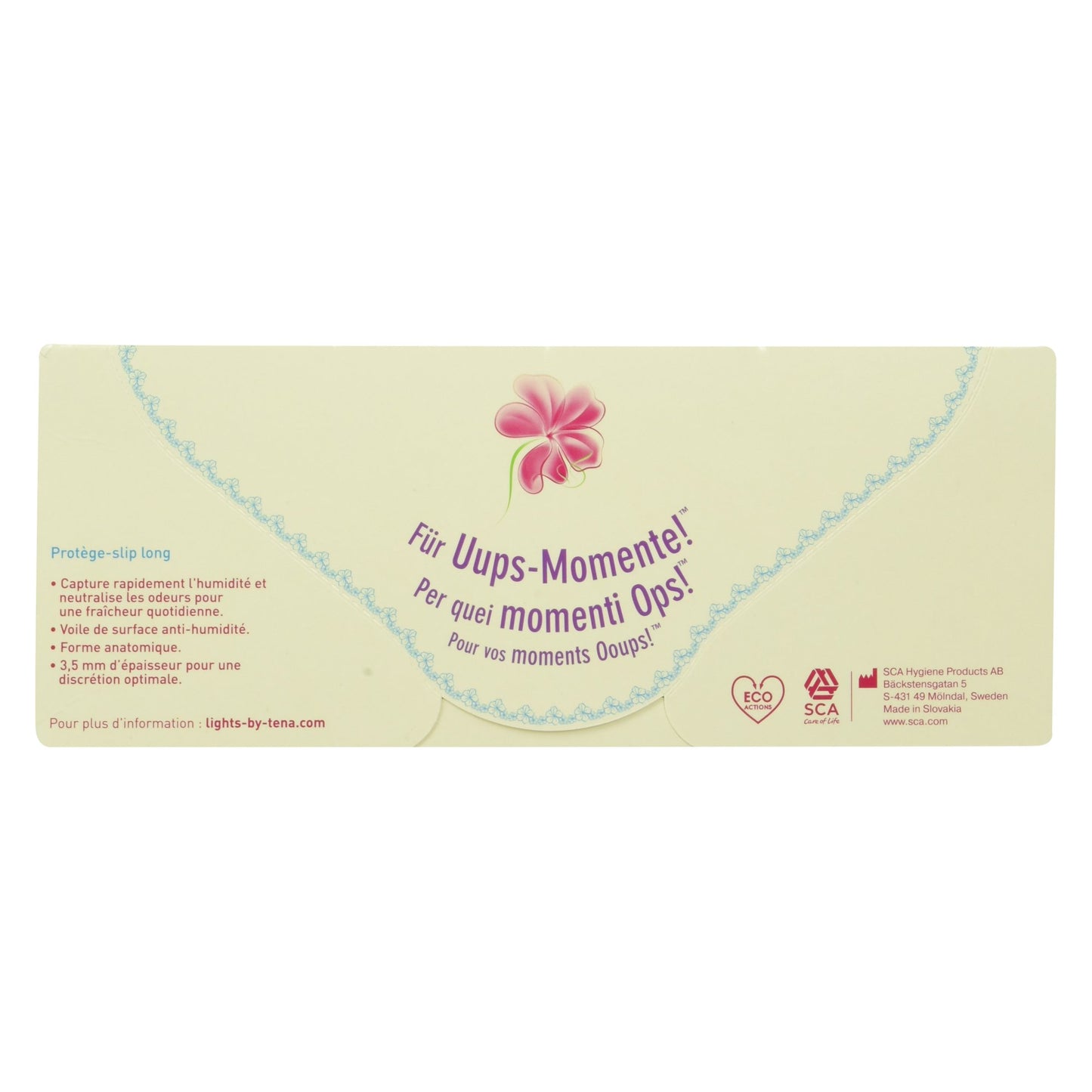 Lights By Tena Proteggi-Slip Lungo - Pacco da 20 Pezzi