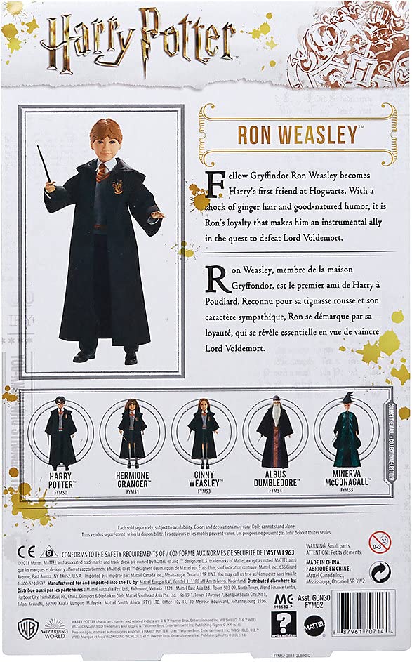 Mattel - Harry Potter Wizarding World Ron Weasley 10 Doll