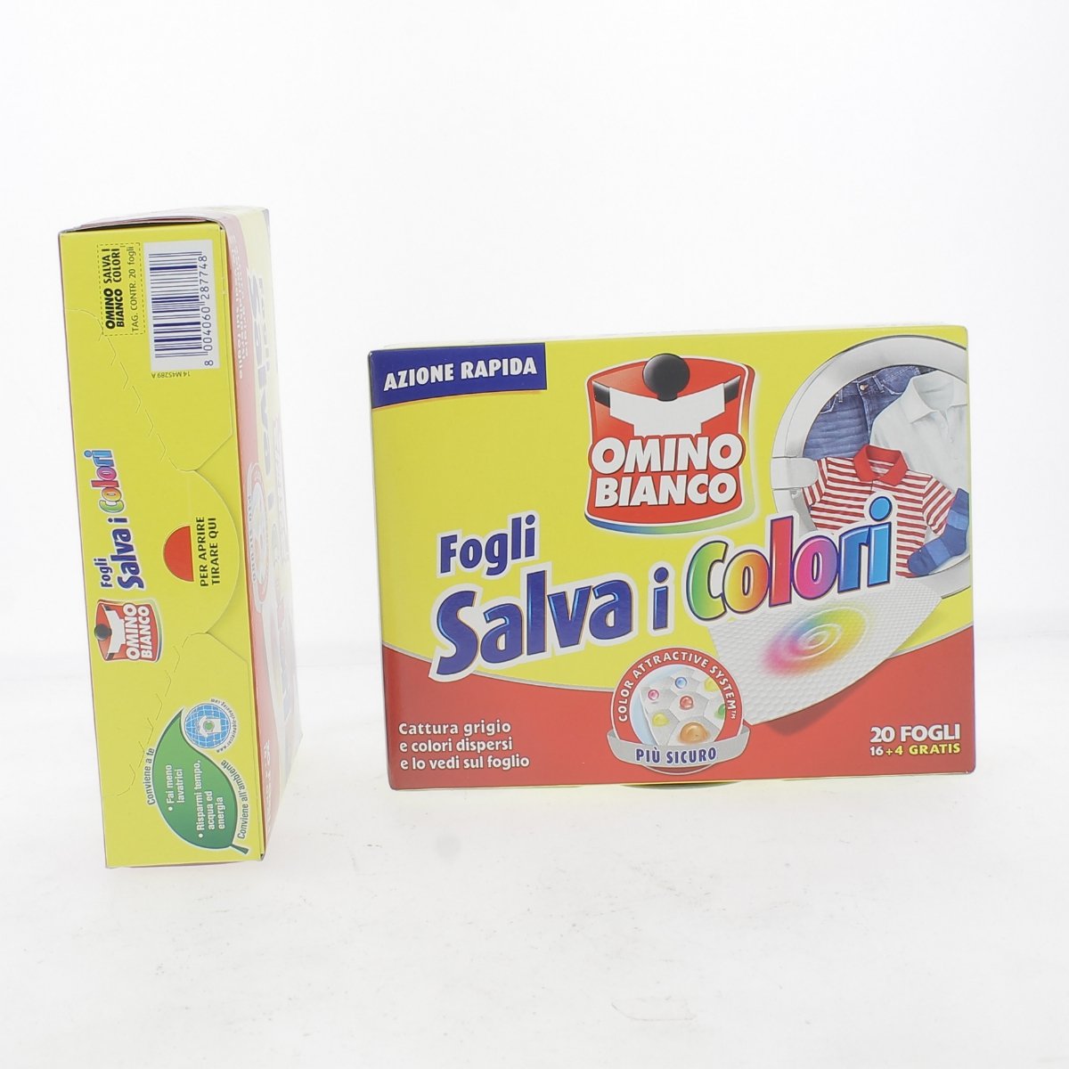 12 x OMINO BIANCO Salva Colori 16+4 Fogli 20 PEZZI