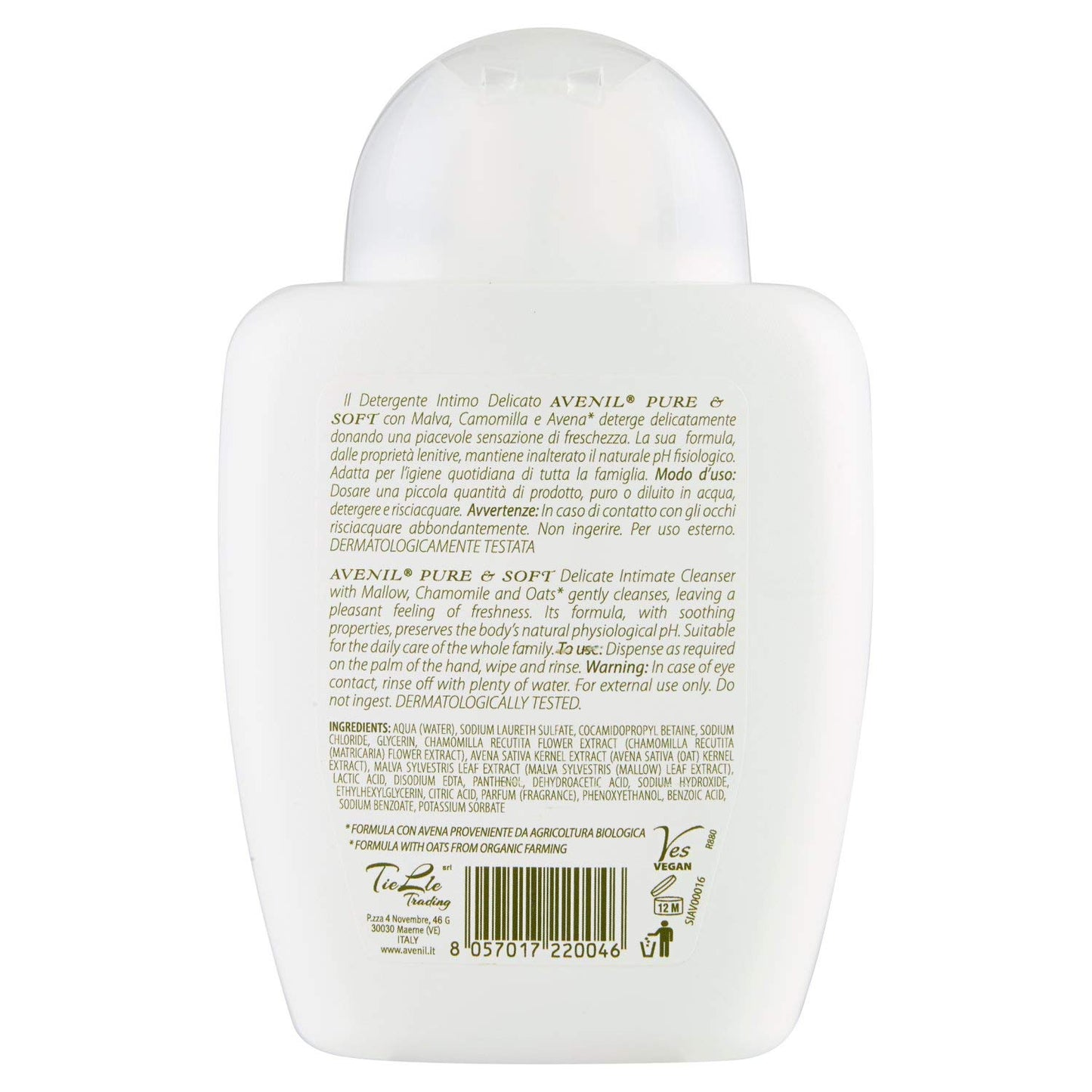 Avenil Pure & Soft Detergente Intimo, 250ml