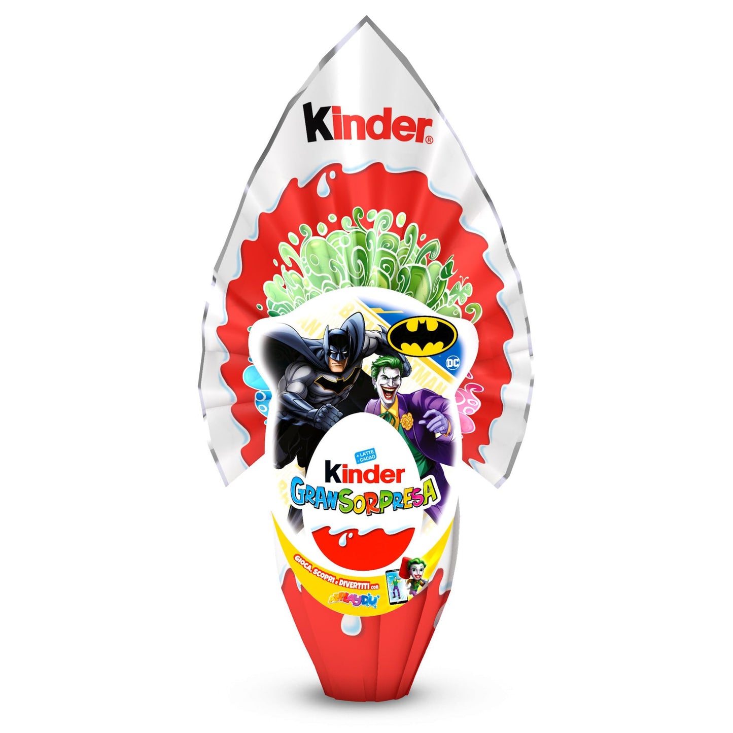Kinder GranSorpresa Batman - Uovo di Pasqua Kinder 2025, Finissimo Cioccolato al Latte con Sorpresa Batman, Idea Regalo Pasqua, 150 Grammi