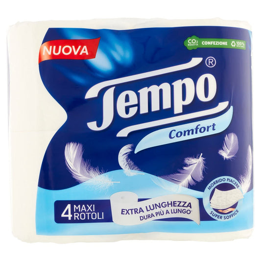 Tempo Carta Igienica Comfort, Morbida e Resistente, 20 Maxi Rotoli