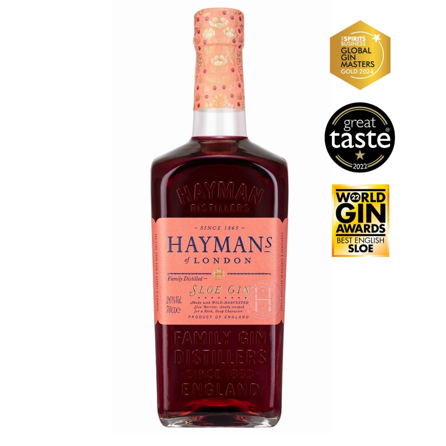 Hayman's of London SLOE GIN 26% Vol. 0,7l