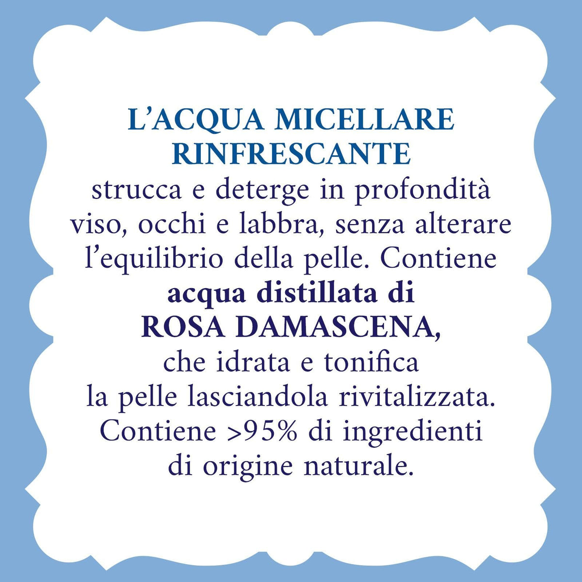 Acqua alle Rose, Acqua Micellare Rinfrescante per Tutti i Tipi di Pelle, Strucca e Deterge Viso, Occhi e Labbra, con Acqua Distillata di Rosa Damascena per Rivitalizzare, Senza Risciacquo, 200 ml