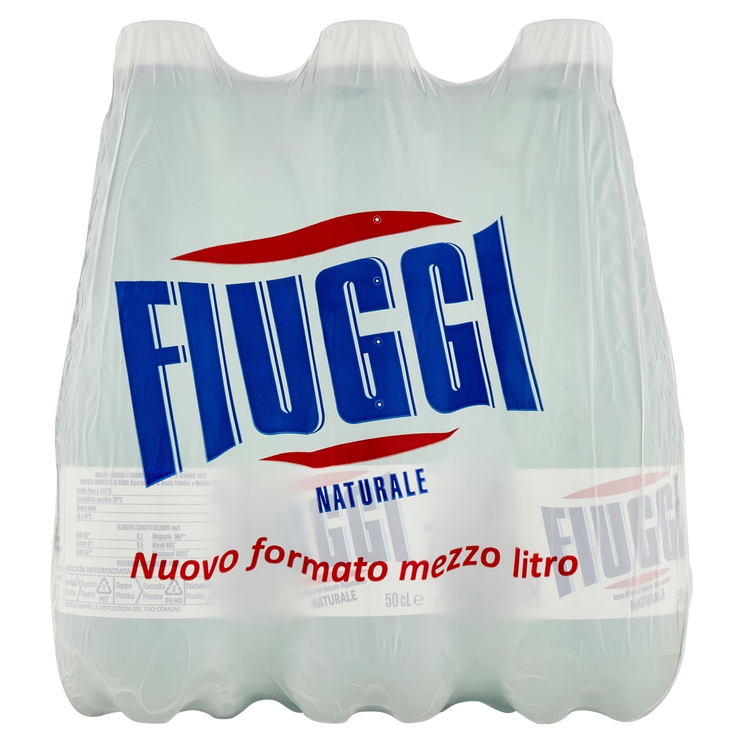 Fiuggi Acqua Naturale, 6 x 0.5L