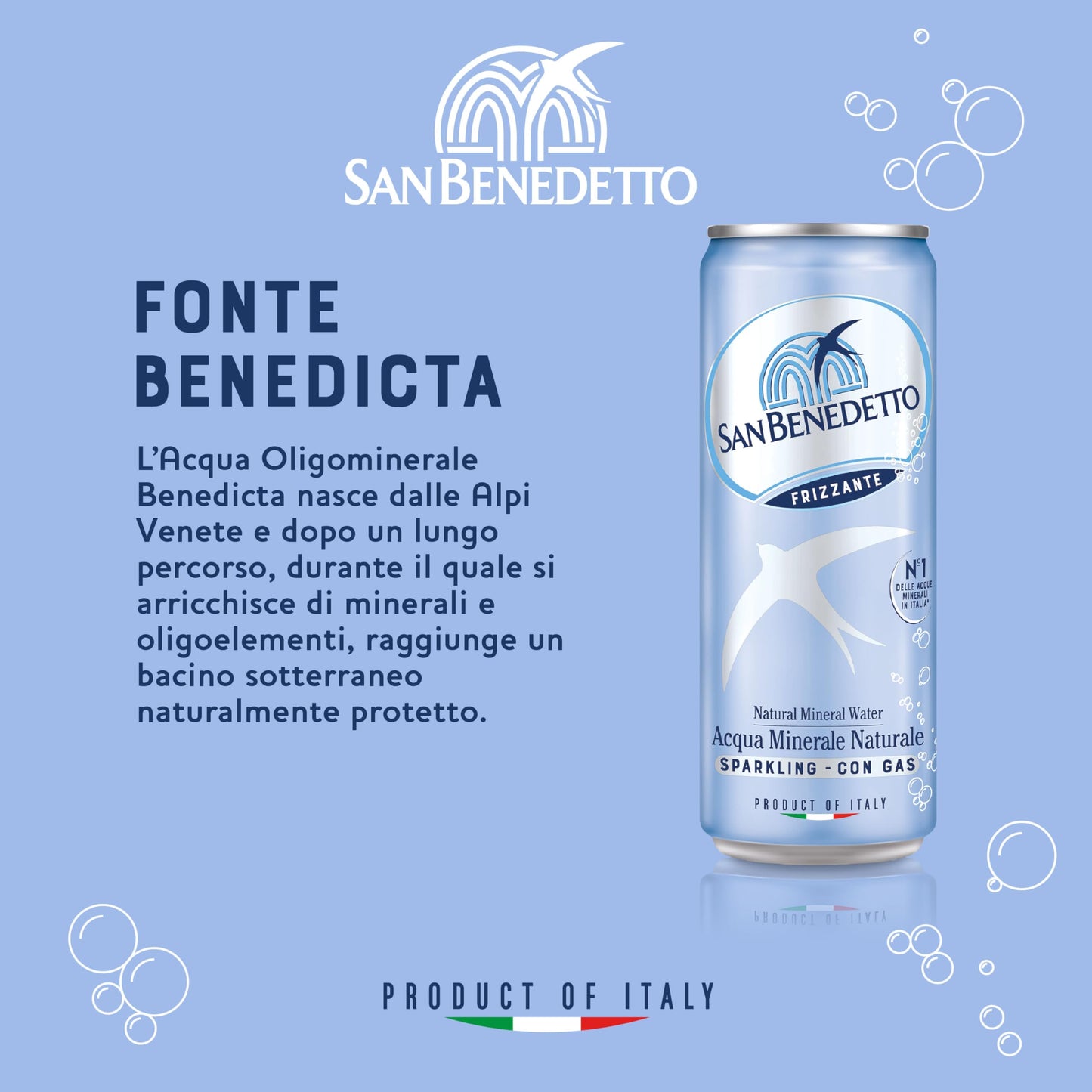 ACQUA LT. 0,33 LATTINA SLEEK (Confezione da 24)