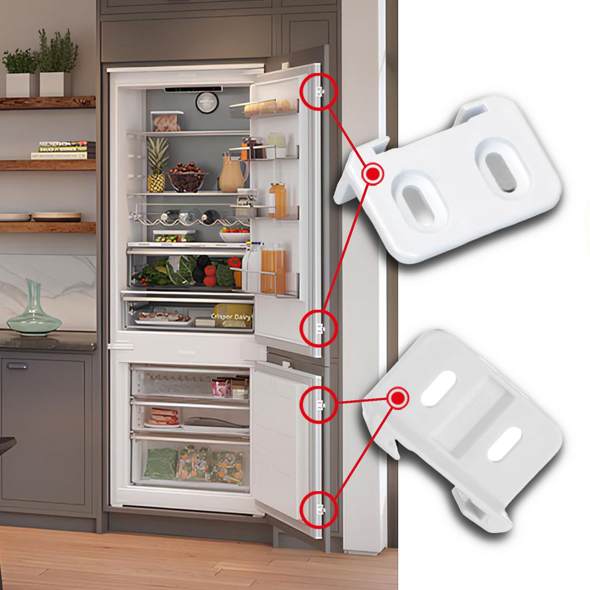 CG94 - Cerniera di ricambio Porta Frigo CompatibileCod. 4202340100