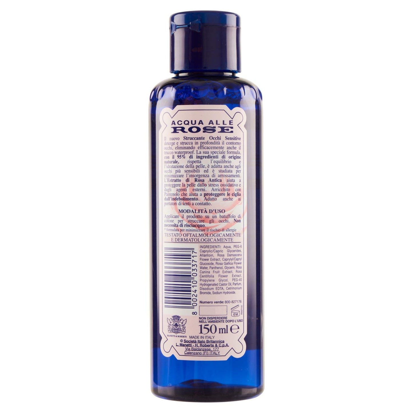 Acqua alle Rose Acqua Alle Rose Struccante Occhi Sensitive - 6 Confezioni da 25 gr - Totale: 900 gr