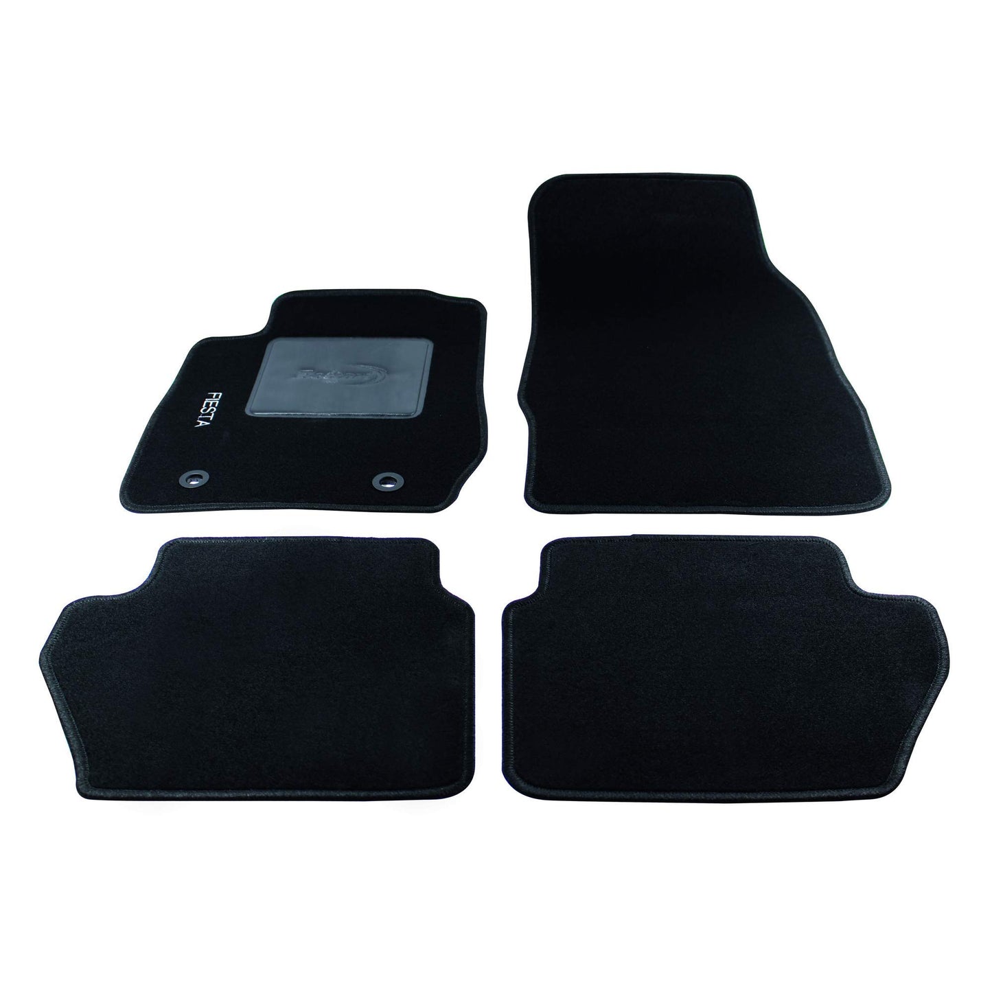 Bottari 39047 Set Tappeti Auto su Misura in Moquette per Modello Fiesta produzione dal 2008 ad oggi , Nero, 4 Pezzi