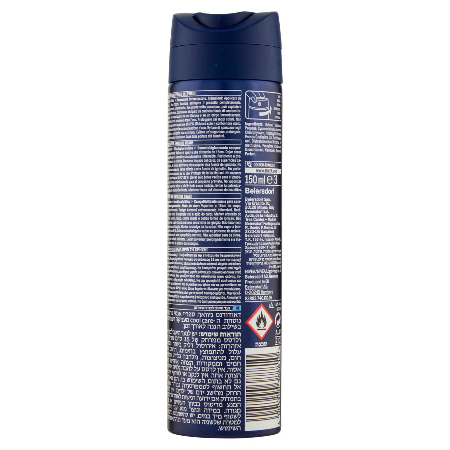 Nivea Deodorante Spray Uomo Cool Kick, 150ml