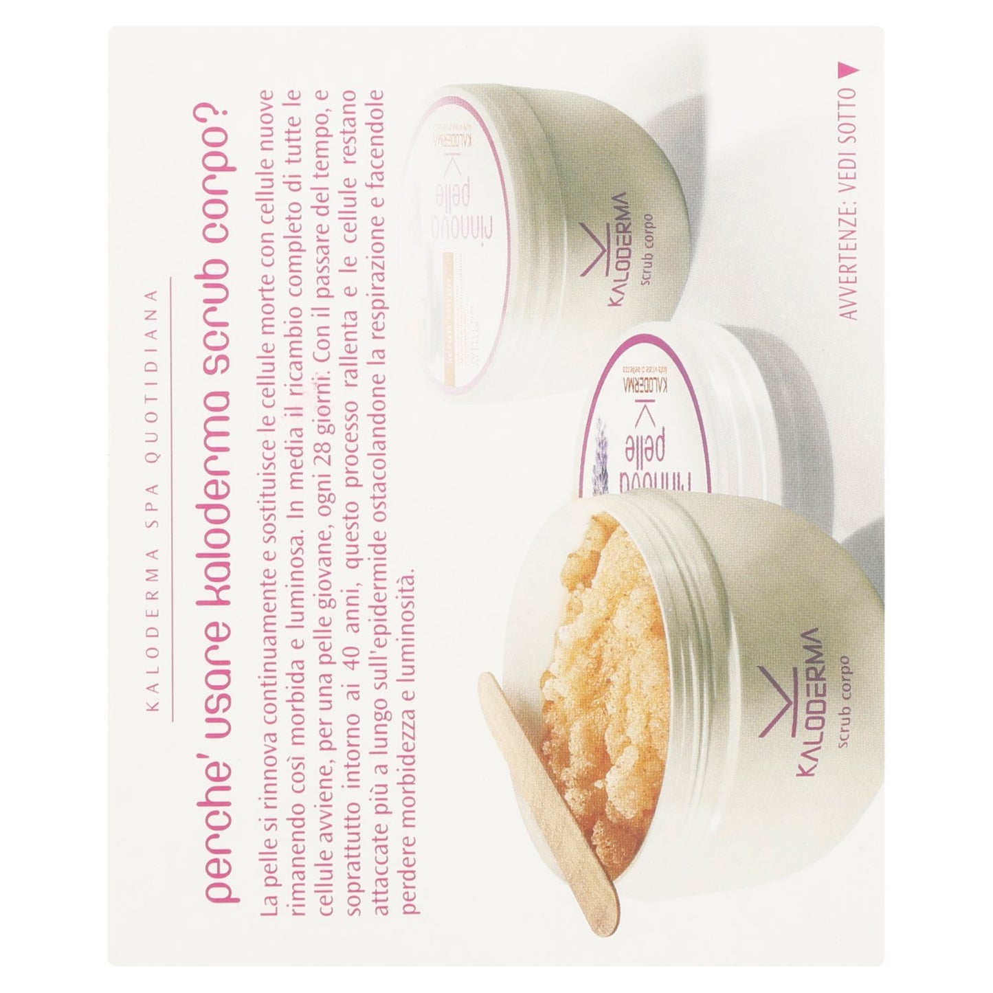 Kaloderma Scrub Corpo Rinnova Pelle, 500g