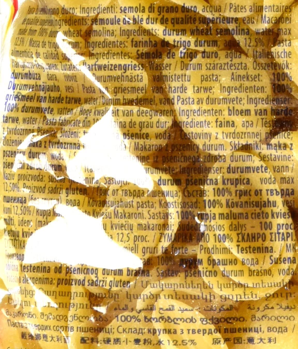 10 Pasta Divella 100% Italiana N ° 86/b Orecchiette 500 gr