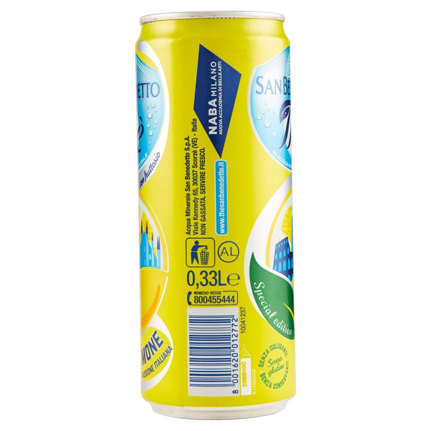 S.Benedetto The Limone Lattina - 24 pezzi da 330 ml [7920 ml]