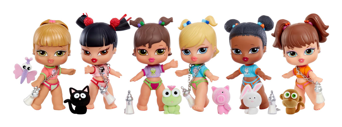 Bratz Babyz - Bambola Alla Moda da Collezione - Meygan - Con Abiti Veri e Animale Domestico - Giocattolo per Bambini
