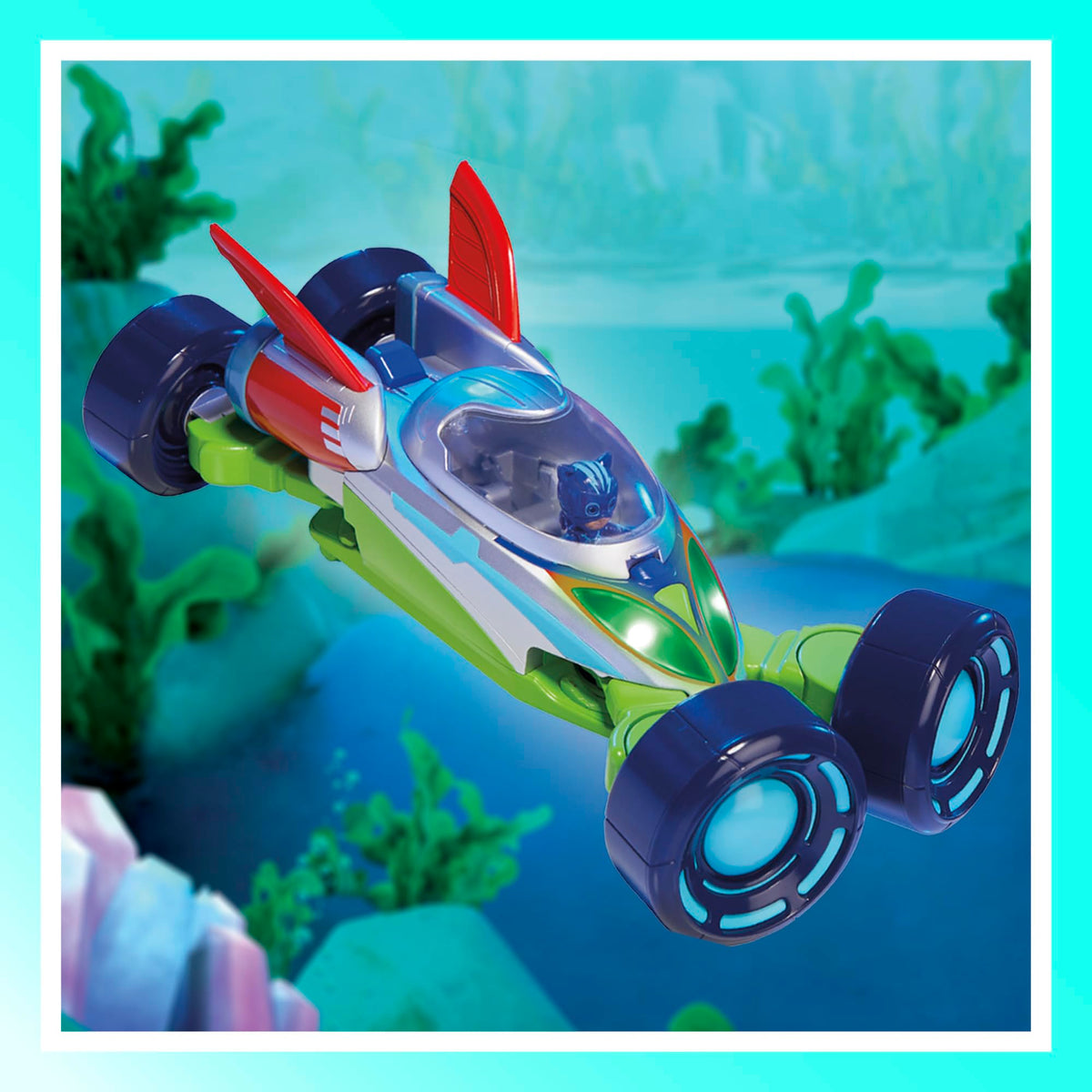 PJ Masks: Eroi Super Power, PJ Explo-mobile, veicolo convertibile con 3 modalità, luci e suoni, giocattoli dei Superpigiamini