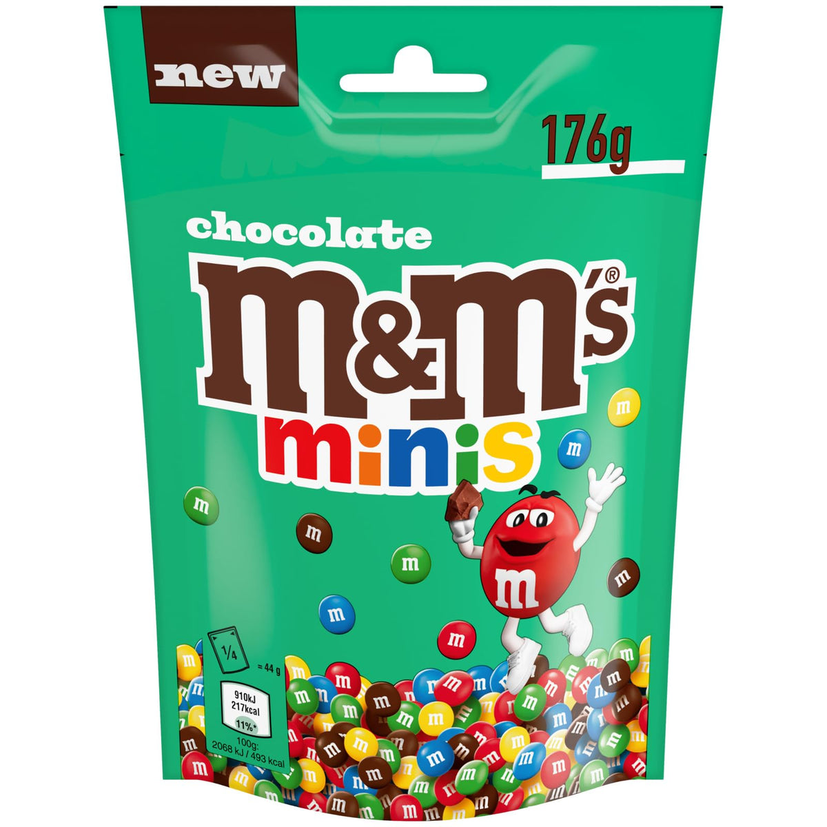 M&M's Minis, Confetti al Cioccolato al Latte, Snack Dolce, 176 g