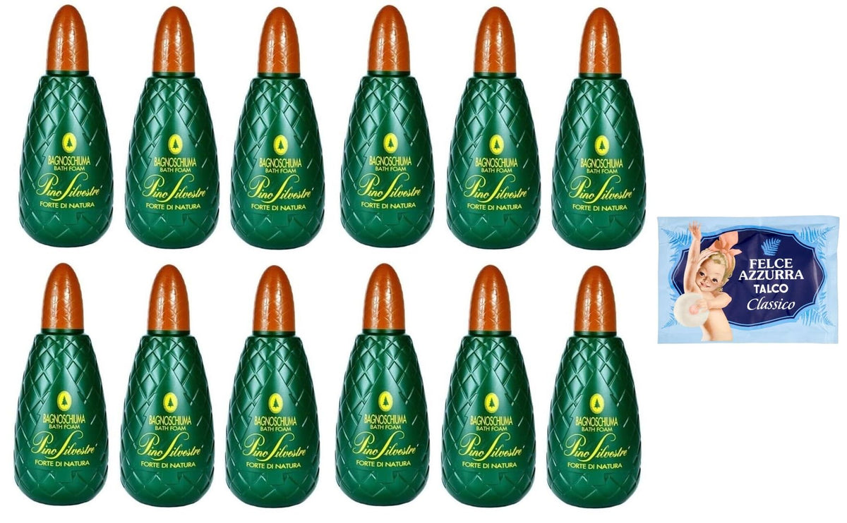 Pino Silvestre Bath Foam Forte di Natura Bagnoschiuma, 1000 ml, confezione da 12 pezzi