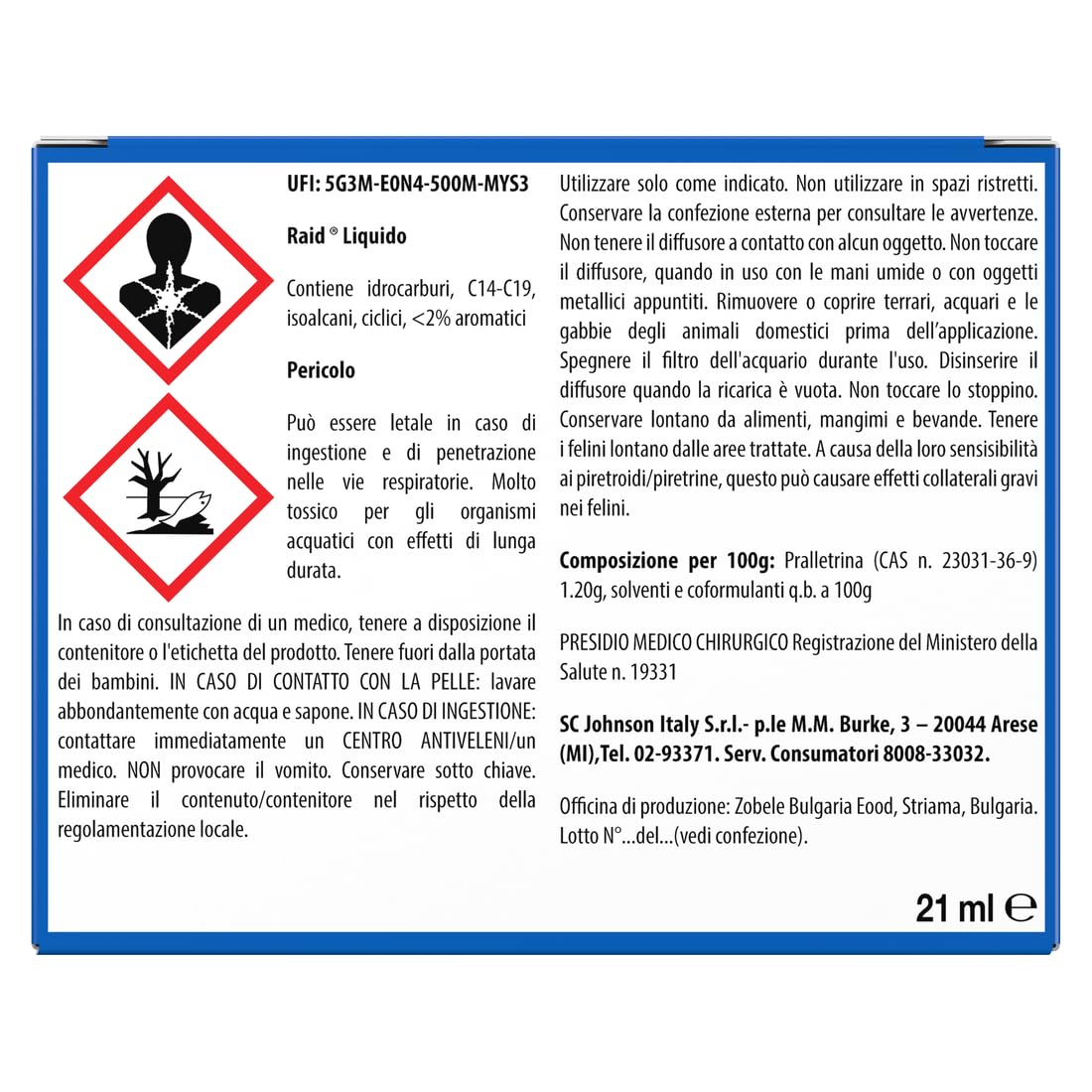 Raid Liquido Elettrico Ricarica