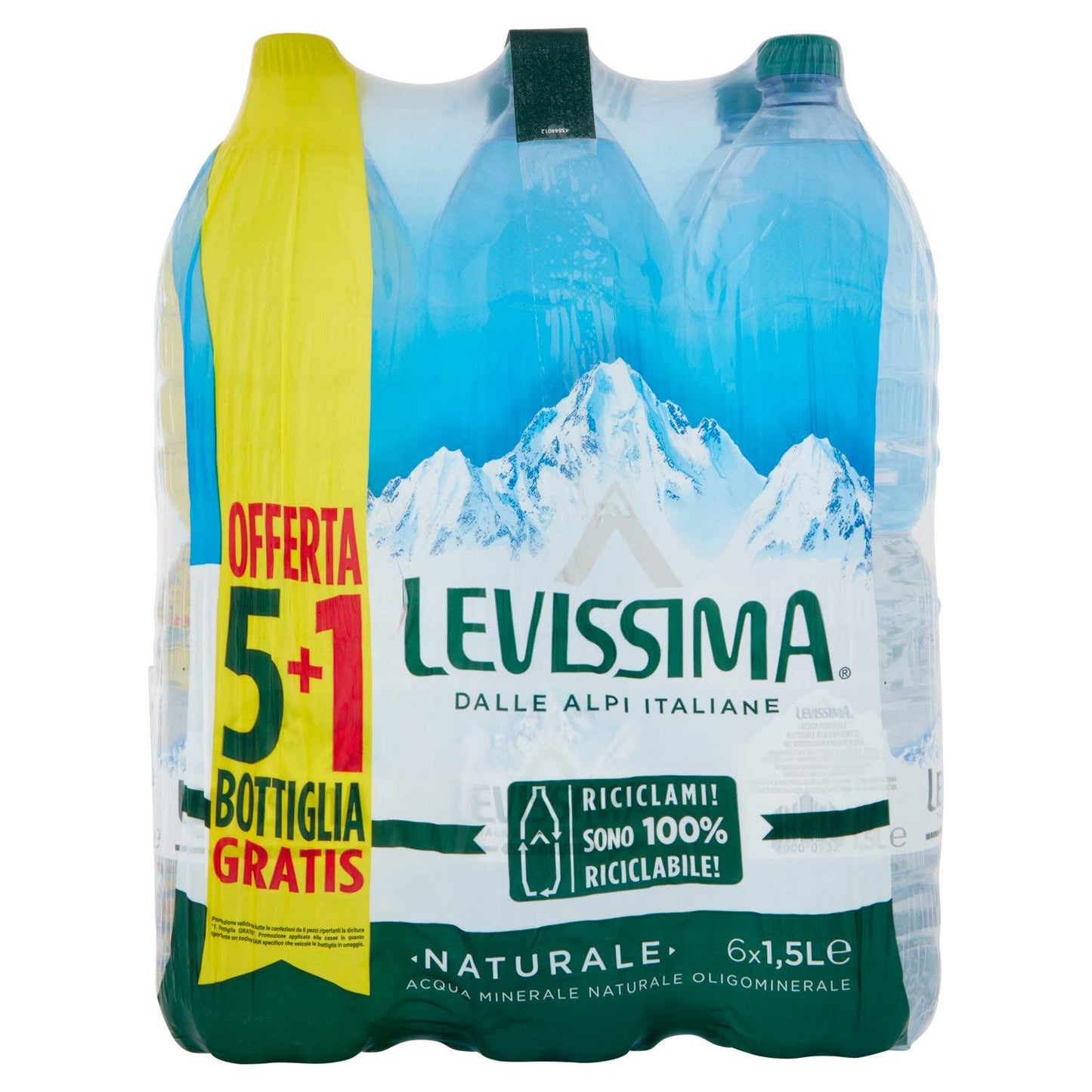 Levissima Acqua Minerale Naturale Oligominerale - 6 x 1.5 L