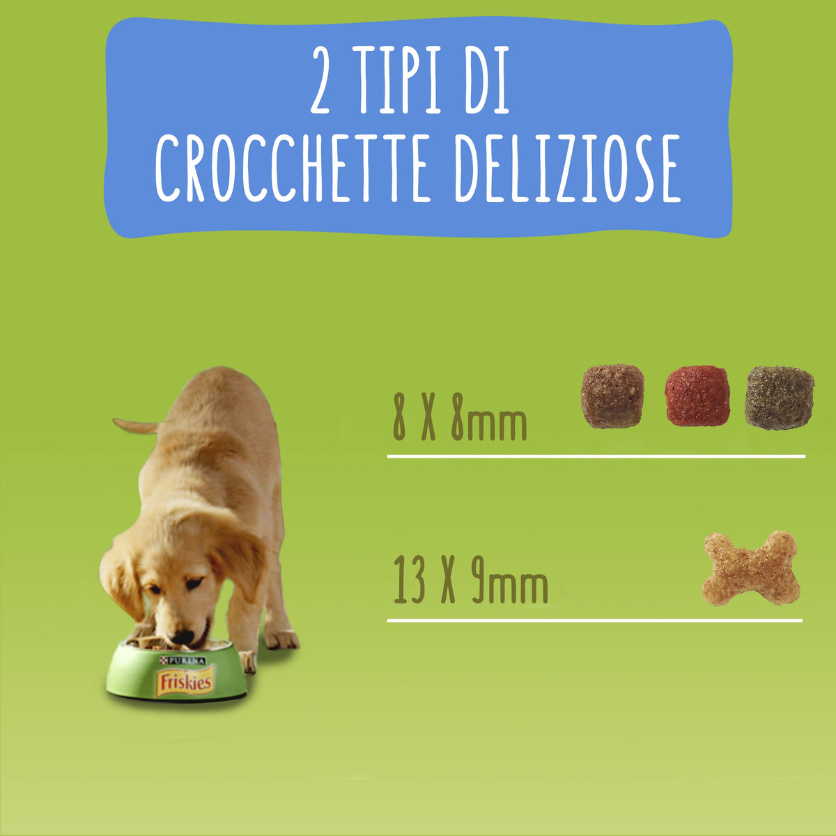 PURINA FRISKIES 5 Promesse Junior Crocchette per Cani Cuccioli con Pollo e Verdure 6 Sacchi da 1.5kg