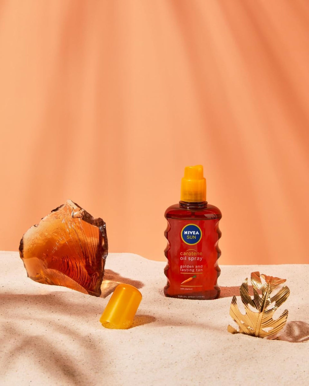 NIVEA Sun Olio Spray Solare Carotene Bronze 200ml, Olio abbronzante con estratto di Carotene e Vitamina E, Protezione solare SPF 6, Abbronzatura intensa e duratura