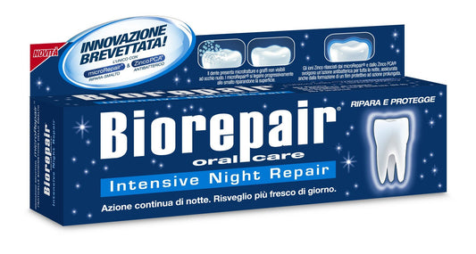 12 pcs biorepair NIGHT PROTECTION toothpaste 75ml protect & REPAIR from acid erosion and plaque safe for whole family by Biorepair