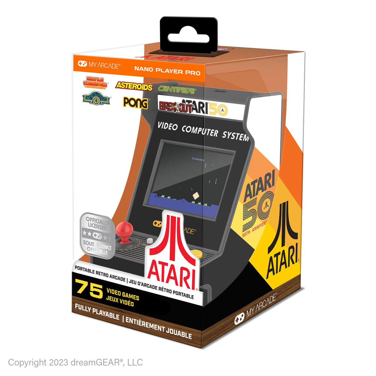 My Arcade Nano Player Atari 75 Games 4.5´´ Retro Console One Size