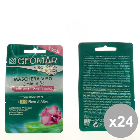 Set 24 GEOMAR Maschera Viso Idratante - Cura del Viso