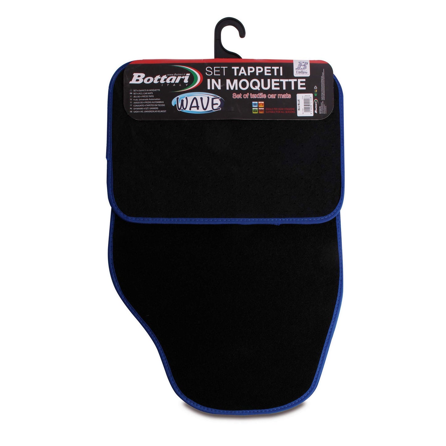 Bottari 14122 Set tappeti per Auto in Moquette, Blu