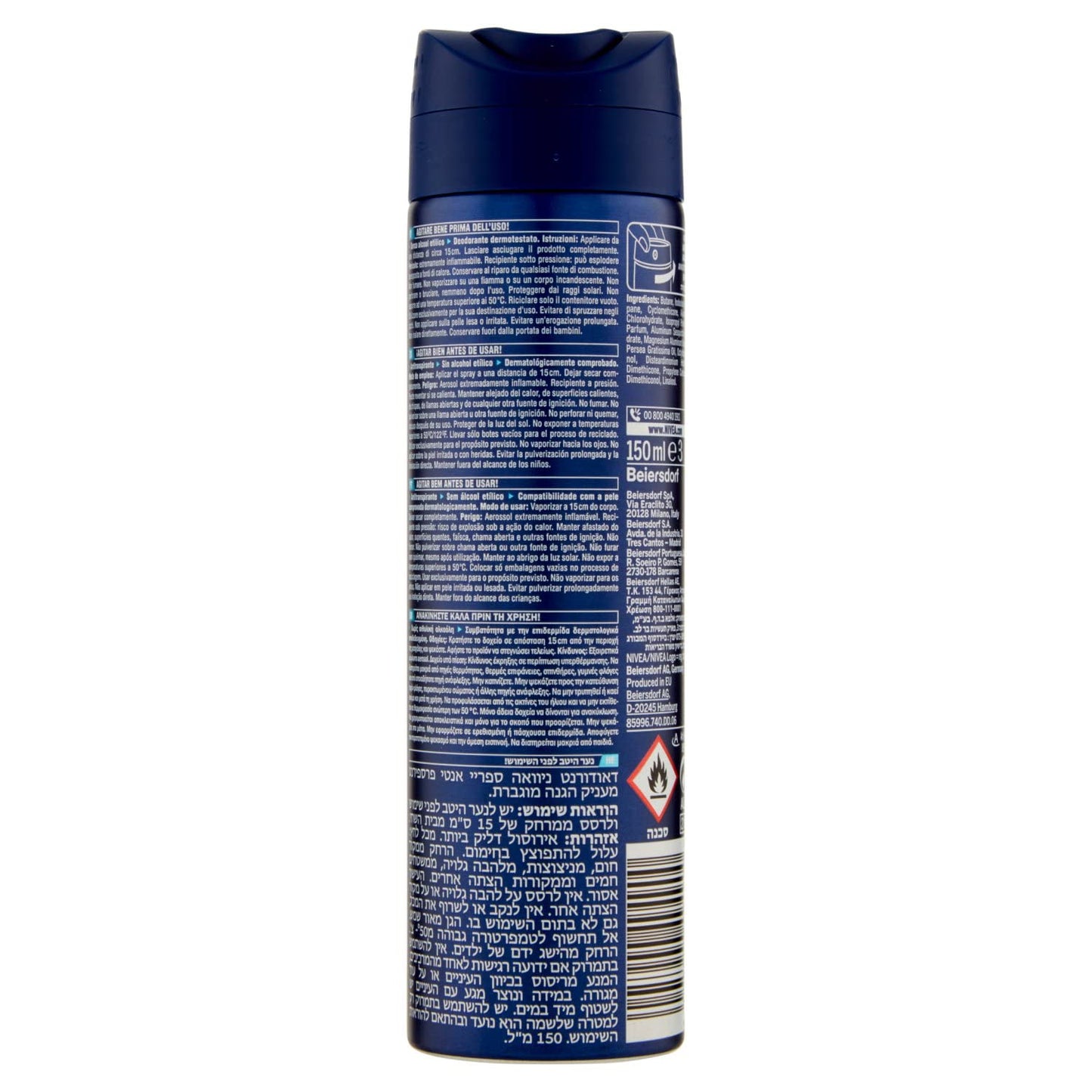 Nivea For Men Dry Fresh Bomboletta Spray 150 Ml Rp