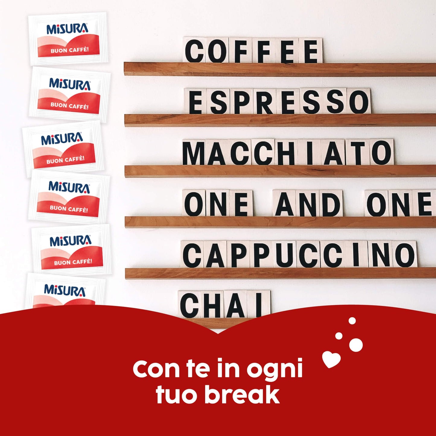 Misura Dolcificante in Bustine, Dolcificante Senza Glutine, Senza Aspartame, Basso Contenuto Calorico, Pratica Confezione per casa e ufficio, 52 Bustine