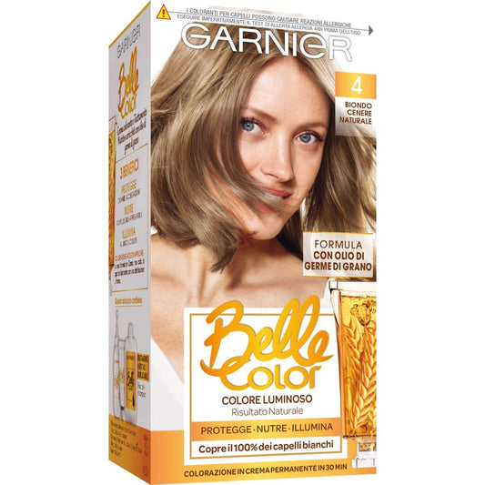 Garnier Belle Color Colorazione Permanente, 4 Biondo Cenere