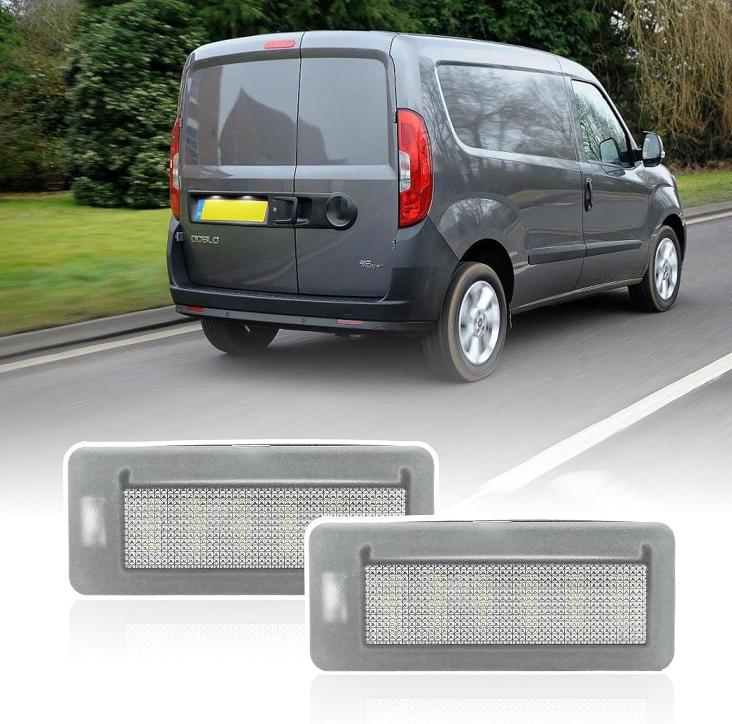 CG94 FANALE TARGA COMAPATIBILE F. DOBLO' 2010 DX=SX VERSIONE 2 PORTE